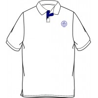 Short Sleeve Polo (White) (Unisex)